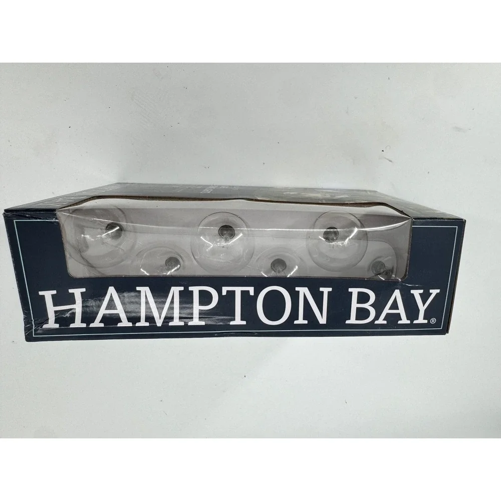 Hampton Bay Café String Lights 12ft 12 Bulbs Clear Brown‎ Outdoor Patio Party